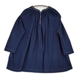 45R/45rpm ビオードインディゴ天竺BLOUSE ギャザーカットソー ブラウス シャツ ネイビー レディース フォーティーファイブアールピーエム【中古】6-0814M♪