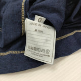 45R/45rpm ビオードインディゴ天竺BLOUSE ギャザーカットソー ブラウス シャツ ネイビー レディース フォーティーファイブアールピーエム【中古】6-0814M♪