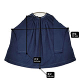 45R/45rpm ビオードインディゴ天竺BLOUSE ギャザーカットソー ブラウス シャツ ネイビー レディース フォーティーファイブアールピーエム【中古】6-0814M♪