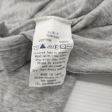 45R/45rpm フレアカットソー Aライン チュニック コットン 長袖Ｔシャツ カットソー ロンＴ グレー レディース フォーティーファイブアールピーエム【中古】6-0814M♪
