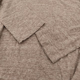 45R/45rpm フレアカットソー Aライン チュニック コットン 長袖Ｔシャツ カットソー ロンＴ ブラウン レディース フォーティーファイブアールピーエム【中古】6-0814M♪