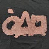 45R/45rpm 馬比古チュニック 〇△□ コットンカットソー Tシャツ チュニック ブラック レディース フォーティーファイブアールピーエム【中古】6-0814M♪