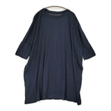 45R/45rpm さらさら天竺TUNIC コットン ワイド ドロップショルダー チュニック ネイビー 濃紺 レディース フォーティーファイブアールピーエム【中古】6-0814M♪