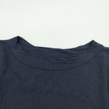 45R/45rpm さらさら天竺TUNIC コットン ワイド ドロップショルダー チュニック ネイビー 濃紺 レディース フォーティーファイブアールピーエム【中古】6-0814M♪