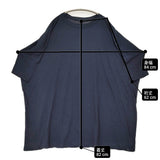 45R/45rpm さらさら天竺TUNIC コットン ワイド ドロップショルダー チュニック ネイビー 濃紺 レディース フォーティーファイブアールピーエム【中古】6-0814M♪