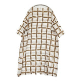 mina perhonen solmio クルーネックドレス ads3139 定価90200円 コットンシルク ワンピース 25SS ライトベージュ レディース ミナペルホネン【中古】6-0814M♪