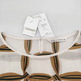 mina perhonen solmio クルーネックドレス ads3139 定価90200円 コットンシルク ワンピース 25SS ライトベージュ レディース ミナペルホネン【中古】6-0814M♪
