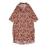 MARNI プルオーバーシャツドレス フラワープリント コットン サイズ38 花柄 ABMA0480A1 ワンピース レッド オレンジ レディース マルニ【中古】6-0814M♪