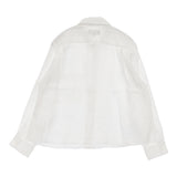 MARGARET HOWELL LIGHTWEIGHT LINEN SHIRT 定価36300円 578-6153251 サイズ1 リネン 長袖シャツ 26SS ホワイト レディース マーガレットハウエル【中古】6-0814M♪