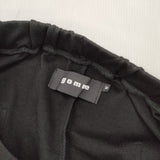 gomme 切替 バルーンパンツ 定価25300円 GK-T84-475 サイズM パンツ 25SS ブラック レディース ゴム【中古】6-0930G∞