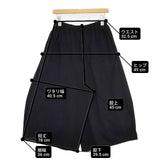 gomme 切替 バルーンパンツ 定価25300円 GK-T84-475 サイズM パンツ 25SS ブラック レディース ゴム【中古】6-0930G∞