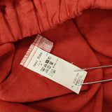 nest Robe ブラックリネン イージーパンツ 01222-1229 パンツ レッド レディース ネストローブ【中古】6-0930G∞