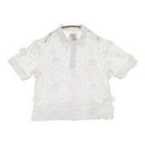 LAYAS レース半袖シャツ spick&span取り扱い 定価19800円 LAYS26SS-018-J ブラウス シャツ 26SS ホワイト レディース レイヤーズ【中古】6-0821S♪