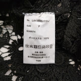 LAYAS レース半袖シャツ spick&span取り扱い 定価19800円 LAYS26SS-018-J ブラウス シャツ 26SS ブラック レディース レイヤーズ【中古】6-0821S♪