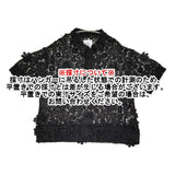 LAYAS レース半袖シャツ spick&span取り扱い 定価19800円 LAYS26SS-018-J ブラウス シャツ 26SS ブラック レディース レイヤーズ【中古】6-0821S♪
