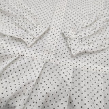 veritecoeur ドットフリルワンピース VC-2749 定価50600円 コットンシルクドレス ワンピース 25AW ホワイト ブラック レディース ヴェリテクール【中古】6-0814M♪