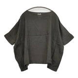 Honnete リネン HO-18SS T1 ブラウス シャツ グレー レディース オネット【中古】6-0817S◎