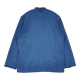 45R/45rpm 天竺のフリル四角カーディガン（45草染）定価33000円 カーディガン 26SS ブルー レディース フォーティーファイブアールピーエム【中古】6-0811M♪