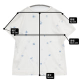 Pal'las Palace ラフィ天竺プリント CT25160B サイズ3 半袖Ｔシャツ カットソー ホワイト ブルー レディース パラスパレス【中古】6-0817S◎