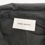 AEWEN MATOPH 25SS ラッフル ドルマンシャツ 定価23100円 8716-2-630060 ブラウス シャツ ブラック レディース イウエンマトフ【中古】6-0817S◎