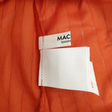 MACPHEE ドビーストライプ チュニックブラウス 12-01-52-01503 サイズ36 半袖 ブラウス シャツ オレンジ レディース マカフィー【中古】6-0817S◎