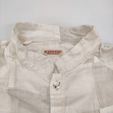 KAPITAL コットンパッチワークシャツ K1402LS209 サイズ0/XS ブラウス シャツ ホワイト ベージュ レディース キャピタル【中古】6-0814M♪