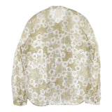 mina perhonen flower dance フラワープリント タックフリル xs1958 ブラウス シャツ マルチカラー レディース ミナペルホネン【中古】6-0930M∞