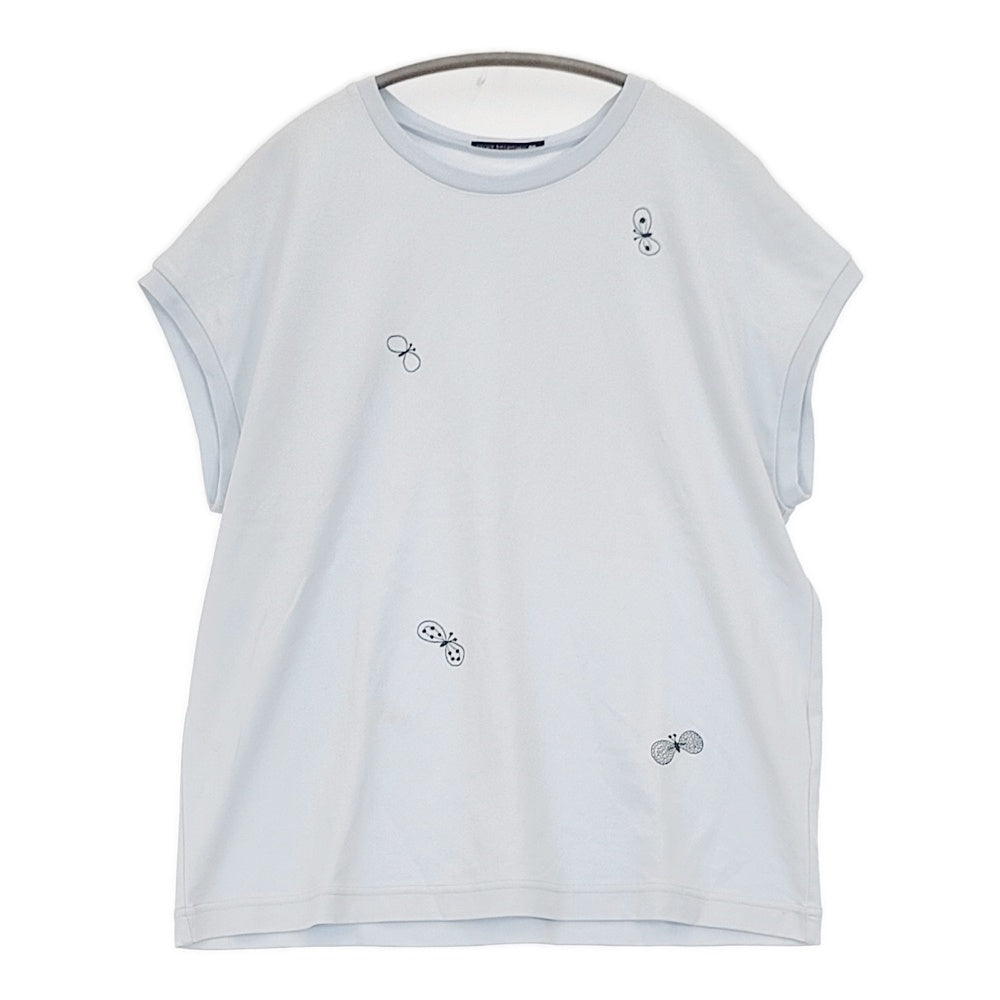 mina perhonen 23SS choucho 刺繍 フレンチスリーブカットソー