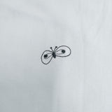 mina perhonen 23SS choucho 刺繍 フレンチスリーブカットソー コットン 定価17600円 abs8768 カットソー ライトブルー レディース ミナペルホネン【中古】6-0817S◎