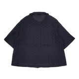 TIGRE BROCANTE レース 半袖シャツ ポケットシャツ コットン 半袖シャツ ネイビー レディース ティグルブロカンテ【中古】6-0817S◎