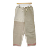 TIGRE BROCANTE REMAKE EURO LINEN SHEETS MIX TAGOSAKU PANTS リメイクユーロリネンシーツミックスタゴサクパンツ パンツ ベージュ レディース ティグルブロカンテ【中古】6-0821M♪
