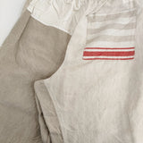TIGRE BROCANTE REMAKE EURO LINEN SHEETS MIX TAGOSAKU PANTS リメイクユーロリネンシーツミックスタゴサクパンツ パンツ ベージュ レディース ティグルブロカンテ【中古】6-0821M♪