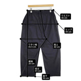 himukashi ヒムカシ製図 イージーパンツ ナイロン ストレッチ 日本製 サイズ3 パンツ ブラック レディース ヒムカシ【中古】6-0927G△