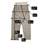 himukashi ヒムカシ製図 P-KOEN コットン 強撚ツイル イージーパンツ 日本製 サイズ3 パンツ ベージュ レディース ヒムカシ【中古】6-0927G△