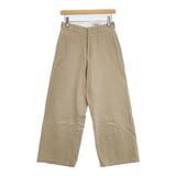 YAECA ワイドパンツ コットン 68603 日本製 サイズ28 チノパンツ カーキ KHAKI ベージュ レディース ヤエカ【中古】6-0927G△