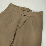 YAECA YAECA WRITE リネン混 90605 テーパードパンツ 日本製 サイズM パンツ カーキ KHAKI ベージュ レディース ヤエカ【中古】6-0927M△