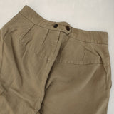 YAECA YAECA WRITE リネン混 90605 テーパードパンツ 日本製 サイズM パンツ カーキ KHAKI ベージュ レディース ヤエカ【中古】6-0927M△