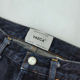 YAECA スリム 17-14W 日本製 サイズ29 デニムパンツ インディゴ INDIGO ネイビー レディース ヤエカ【中古】6-0927G△