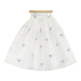 HORROR VACUI ホラーヴァキュイ 未使用品 RIBBON SKIRT ホラー ヴァキュイ 定価124300円 ロングスカート 24SS ホワイト レディース【中古】6-0814G♪