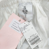 HORROR VACUI ホラーヴァキュイ 未使用品 RIBBON SKIRT ホラー ヴァキュイ 定価124300円 ロングスカート 24SS ホワイト レディース【中古】6-0814G♪