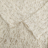 IENA Flowerストレッチレースプルオーバー 定価13200円 カットソー 25AW 生成 ナチュラル レディース イエナ【中古】6-0821M♪