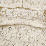 IENA Flowerストレッチレースプルオーバー 定価13200円 カットソー 25AW 生成 ナチュラル レディース イエナ【中古】6-0821M♪