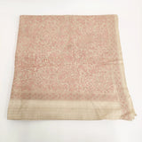 ARTISAV アルディサブ 新品 kantha2 定価77000円 IENA購入 刺繍 シルク 大判 ストール ベージュ ピンク レディース【中古】6-0821G♪