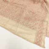 ARTISAV アルディサブ 新品 kantha2 定価77000円 IENA購入 刺繍 シルク 大判 ストール ベージュ ピンク レディース【中古】6-0821G♪