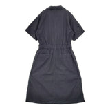 MHL. COTTON LINEN SHIRTING 定価31900円 595-1157551 サイズ2 半袖 ワンピース ネイビー レディース エムエイチエル【中古】6-0817S◎