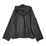 fofofofa SWAY FOODIE BLOUSON 羽織り フードジャケット 定価37400円 ブルゾン BLACK STRIPE ブラックストライプ ホワイト レディース【中古】6-0814M♪