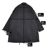 HARVESTY オーバーハーフコート 定価30800円 サイズ1 A32501-1 コート 25SS ブラック レディース ハーベスティ【中古】6-0930M∞
