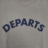 ALL HOURS オールアワーズ コットン DEPARTS サイズ3 プリント 半袖Ｔシャツ カットソー グレージュ レディース【中古】6-0826S∞