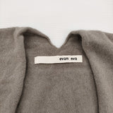 evam eva E193K033 ウール フォックス カシミヤ ニット ローブ 日本製 ロング カーディガン グレージュ レディース エヴァムエヴァ【中古】6-0925T♪