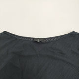 SU PARIS スパリス コットン ガーゼ生地 アパルトモン購入 定価40000円 ブラウス アシンメトリー ポンチョ ネイビー レディース【中古】6-0821M♪